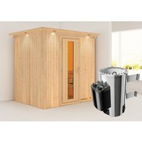 KARIBU Sauna »Nikki «, BxTxH: 210 x 202 x 165 cm, 3,6 kW Ofen mit ext. Steuerung – braun KARIBU Sauna »Nikki «, BxTxH: 210 x 202 x 165 cm, 3,6 kW Ofen mit ext. Steuerung – braun