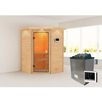 KARIBU Sauna »Antonia «, BxTxH: 173 x 191 x 159 cm, 9 kW Ofen mit ext. Steuerung – braun KARIBU Sauna »Antonia «, BxTxH: 173 x 191 x 159 cm, 9 kW Ofen mit ext. Steuerung – braun