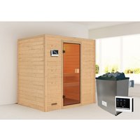 KARIBU Sauna »Selena «, BxTxH: 196 x 187 x 145 cm, 9 kW Ofen mit ext. Steuerung – braun KARIBU Sauna »Selena «, BxTxH: 196 x 187 x 145 cm, 9 kW Ofen mit ext. Steuerung – braun