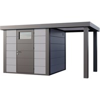 Telluria Gerätehaus »Classico«, BxHxT: 616 x 219 x 258 cm (Außenmaß inkl. Dachüberstand) – grau Telluria Gerätehaus »Classico«, BxHxT: 616 x 219 x 258 cm (Außenmaß inkl. Dachüberstand) – grau