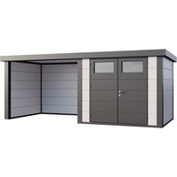 Telluria Gerätehaus »Classico«, BxHxT: 643,8 x 219 x 258 cm (Außenmaß inkl. Dachüberstand) – weiss Telluria Gerätehaus »Classico«, BxHxT: 643,8 x 219 x 258 cm (Außenmaß inkl. Dachüberstand) – weiss