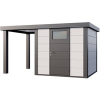 Telluria Gerätehaus »Classico«, BxHxT: 616 x 219 x 258 cm (Außenmaß inkl. Dachüberstand) – weiss Telluria Gerätehaus »Classico«, BxHxT: 616 x 219 x 258 cm (Außenmaß inkl. Dachüberstand) – weiss