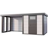 Telluria Gerätehaus »Classico«, BxHxT: 616 x 219 x 258 cm (Außenmaß inkl. Dachüberstand) – weiss Telluria Gerätehaus »Classico«, BxHxT: 616 x 219 x 258 cm (Außenmaß inkl. Dachüberstand) – weiss