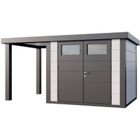 Telluria Gerätehaus »Classico«, BxHxT: 643,8 x 219 x 258 cm (Außenmaß inkl. Dachüberstand) – weiss Telluria Gerätehaus »Classico«, BxHxT: 643,8 x 219 x 258 cm (Außenmaß inkl. Dachüberstand) – weiss