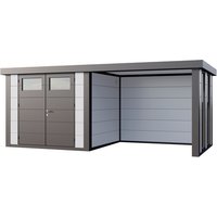 Telluria Gerätehaus »Classico«, BxHxT: 643,8 x 219 x 258 cm (Außenmaß inkl. Dachüberstand) – weiss Telluria Gerätehaus »Classico«, BxHxT: 643,8 x 219 x 258 cm (Außenmaß inkl. Dachüberstand) – weiss