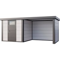 Telluria Gerätehaus »Classico«, BxHxT: 616 x 219 x 258 cm (Außenmaß inkl. Dachüberstand) – weiss Telluria Gerätehaus »Classico«, BxHxT: 616 x 219 x 258 cm (Außenmaß inkl. Dachüberstand) – weiss