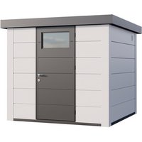 Telluria Gerätehaus »Classico«, BxHxT: 258 x 219 x 258 cm (Außenmaß inkl. Dachüberstand) – weiss Telluria Gerätehaus »Classico«, BxHxT: 258 x 219 x 258 cm (Außenmaß inkl. Dachüberstand) – weiss