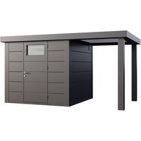 Telluria Gerätehaus »Classico«, BxHxT: 616 x 219 x 258 cm (Außenmaß inkl. Dachüberstand) – silberfarben Telluria Gerätehaus »Classico«, BxHxT: 616 x 219 x 258 cm (Außenmaß inkl. Dachüberstand) – silberfarben