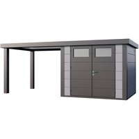 Telluria Gerätehaus »Classico«, BxHxT: 643,8 x 219 x 258 cm (Außenmaß inkl. Dachüberstand) – grau Telluria Gerätehaus »Classico«, BxHxT: 643,8 x 219 x 258 cm (Außenmaß inkl. Dachüberstand) – grau