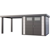 Telluria Gerätehaus »Classico«, BxHxT: 643,8 x 219 x 258 cm (Außenmaß inkl. Dachüberstand) – weiss Telluria Gerätehaus »Classico«, BxHxT: 643,8 x 219 x 258 cm (Außenmaß inkl. Dachüberstand) – weiss