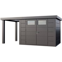 Telluria Gerätehaus »Classico«, BxHxT: 676 x 219 x 258 cm (Außenmaß inkl. Dachüberstand) – silberfarben Telluria Gerätehaus »Classico«, BxHxT: 676 x 219 x 258 cm (Außenmaß inkl. Dachüberstand) – silberfarben