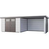 Telluria Gerätehaus »Classico«, BxHxT: 706 x 219 x 318 cm (Außenmaß inkl. Dachüberstand) – weiss Telluria Gerätehaus »Classico«, BxHxT: 706 x 219 x 318 cm (Außenmaß inkl. Dachüberstand) – weiss