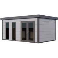 Telluria Gerätehaus »Luminato«, BxHxT: 568 x 265 x 388 cm (Außenmaß inkl. Dachüberstand) – grau Telluria Gerätehaus »Luminato«, BxHxT: 568 x 265 x 388 cm (Außenmaß inkl. Dachüberstand) – grau