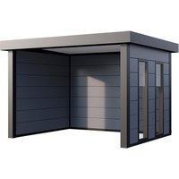 Telluria Pavillon »Singolo«, BxT: 358 x 298 cm (Außenmaß), inkl. Fenster, grau Telluria Pavillon »Singolo«, BxT: 358 x 298 cm (Außenmaß), inkl. Fenster, grau