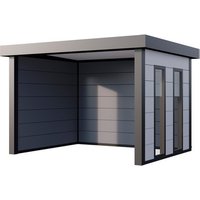 Telluria Pavillon »Singolo«, BxT: 358 x 298 cm (Außenmaß), inkl. Fenster, weiß – weiss Telluria Pavillon »Singolo«, BxT: 358 x 298 cm (Außenmaß), inkl. Fenster, weiß – weiss