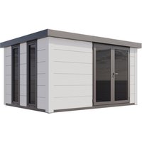 Telluria Gerätehaus »Luminato«, BxHxT: 408 x 219 x 318 cm (Außenmaß inkl. Dachüberstand) – weiss Telluria Gerätehaus »Luminato«, BxHxT: 408 x 219 x 318 cm (Außenmaß inkl. Dachüberstand) – weiss