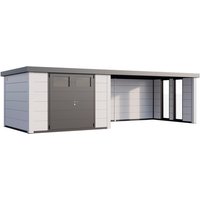 Telluria Gerätehaus »Classico«, BxHxT: 676 x 219 x 318 cm (Außenmaß inkl. Dachüberstand) – weiss Telluria Gerätehaus »Classico«, BxHxT: 676 x 219 x 318 cm (Außenmaß inkl. Dachüberstand) – weiss