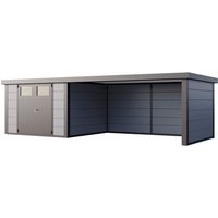 Telluria Gerätehaus »Classico«, BxHxT: 706 x 219 x 318 cm (Außenmaß inkl. Dachüberstand) – grau Telluria Gerätehaus »Classico«, BxHxT: 706 x 219 x 318 cm (Außenmaß inkl. Dachüberstand) – grau