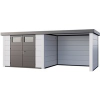 Telluria Gerätehaus »Classico«, BxHxT: 676 x 219 x 258 cm (Außenmaß inkl. Dachüberstand) – weiss Telluria Gerätehaus »Classico«, BxHxT: 676 x 219 x 258 cm (Außenmaß inkl. Dachüberstand) – weiss