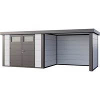 Telluria Gerätehaus »Classico«, BxHxT: 676 x 219 x 258 cm (Außenmaß inkl. Dachüberstand) – weiss Telluria Gerätehaus »Classico«, BxHxT: 676 x 219 x 258 cm (Außenmaß inkl. Dachüberstand) – weiss