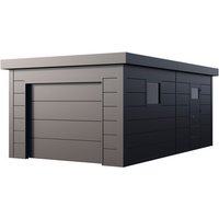 Telluria Garage, BxT: 358 x 628 cm (Außenmaße) – grau Telluria Garage, BxT: 358 x 628 cm (Außenmaße) – grau