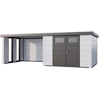 Telluria Gerätehaus »Classico«, BxHxT: 706 x 219 x 318 cm (Außenmaß inkl. Dachüberstand) – weiss Telluria Gerätehaus »Classico«, BxHxT: 706 x 219 x 318 cm (Außenmaß inkl. Dachüberstand) – weiss