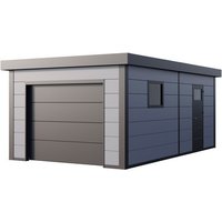 Telluria Garage, BxT: 358 x 628 cm (Außenmaße) – grau Telluria Garage, BxT: 358 x 628 cm (Außenmaße) – grau