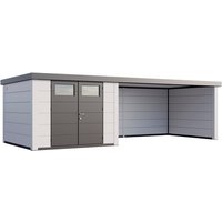 Telluria Gerätehaus »Classico«, BxHxT: 676 x 219 x 318 cm (Außenmaß inkl. Dachüberstand) – weiss Telluria Gerätehaus »Classico«, BxHxT: 676 x 219 x 318 cm (Außenmaß inkl. Dachüberstand) – weiss