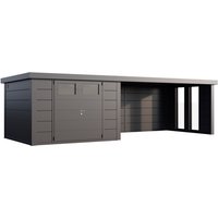 Telluria Gerätehaus »Classico«, BxHxT: 676 x 219 x 318 cm (Außenmaß inkl. Dachüberstand) – silberfarben Telluria Gerätehaus »Classico«, BxHxT: 676 x 219 x 318 cm (Außenmaß inkl. Dachüberstand) – silberfarben