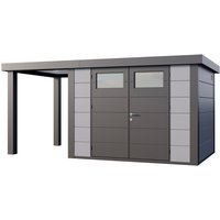 Telluria Gerätehaus »Classico«, BxHxT: 676 x 219 x 258 cm (Außenmaß inkl. Dachüberstand) – grau Telluria Gerätehaus »Classico«, BxHxT: 676 x 219 x 258 cm (Außenmaß inkl. Dachüberstand) – grau
