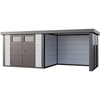 Telluria Gerätehaus »Classico«, BxHxT: 676 x 219 x 258 cm (Außenmaß inkl. Dachüberstand) – weiss Telluria Gerätehaus »Classico«, BxHxT: 676 x 219 x 258 cm (Außenmaß inkl. Dachüberstand) – weiss