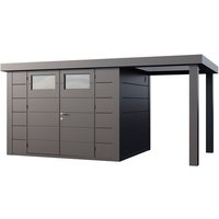 Telluria Gerätehaus »Classico«, BxHxT: 676 x 219 x 258 cm (Außenmaß inkl. Dachüberstand) – silberfarben Telluria Gerätehaus »Classico«, BxHxT: 676 x 219 x 258 cm (Außenmaß inkl. Dachüberstand) – silberfarben