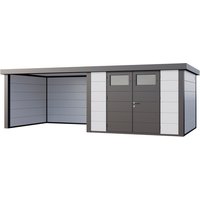 Telluria Gerätehaus »Classico«, BxHxT: 676 x 219 x 318 cm (Außenmaß inkl. Dachüberstand) – weiss Telluria Gerätehaus »Classico«, BxHxT: 676 x 219 x 318 cm (Außenmaß inkl. Dachüberstand) – weiss