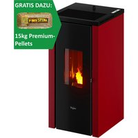 PEGASO Pelletofen »Vera 7«, bordeauxrot, Stahl, 7 kW (Rabatt: 10 %) PEGASO Pelletofen »Vera 7«, bordeauxrot, Stahl, 7 kW (Rabatt: 10 %)