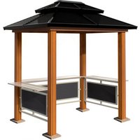 SOJAG Pavillon »Maui«, BxHxT: 243 x 278 x 178 cm, Aluminium – braun Rabatt: 10 % SOJAG Pavillon »Maui«, BxHxT: 243 x 278 x 178 cm, Aluminium – braun Rabatt: 10 %