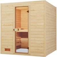 WEKA Massivholzsauna »VALIDA 3«, 4 Personen, inkl. 7,5 kW Ofen mit externer Steuerung – braun WEKA Massivholzsauna »VALIDA 3«, 4 Personen, inkl. 7,5 kW Ofen mit externer Steuerung – braun