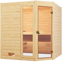 WEKA Massivholzsauna »VALIDA ECK 2«, 6 Personen, inkl. 5,4 kW Ofen mit integrierter Steuerung – braun WEKA Massivholzsauna »VALIDA ECK 2«, 6 Personen, inkl. 5,4 kW Ofen mit integrierter Steuerung – braun