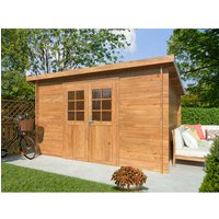 PALMAKO Gartenhaus »Alice«, B x H x L:  338 x 215 x 276 cm, Braun, kesseldruckimprägniert |  Holz  |  9 m² PALMAKO Gartenhaus »Alice«, B x H x L:  338 x 215 x 276 cm, Braun, kesseldruckimprägniert |  Holz  |  9 m²