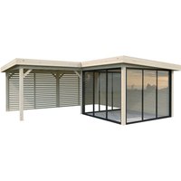 PALMAKO Pavillon »Lenna Set 411 Slide«, BxHxT: 588 x 245 x 588 cm, naturbelassen – braun Rabatt: 22 % PALMAKO Pavillon »Lenna Set 411 Slide«, BxHxT: 588 x 245 x 588 cm, naturbelassen – braun Rabatt: 22 %