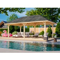 PALMAKO Pavillon »Bianca Set«, BxHxT: 588 x 319 x 300 cm, transparent tauchgrundiert – braun PALMAKO Pavillon »Bianca Set«, BxHxT: 588 x 319 x 300 cm, transparent tauchgrundiert – braun