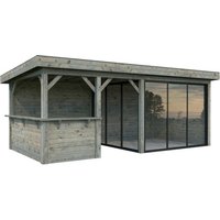 PALMAKO Pavillon »Lenna«, Aufstellmaße BxTxH: 628 x 340 x 245 cm, tauchgrundiert, Holz – grau Rabatt: 10 % PALMAKO Pavillon »Lenna«, Aufstellmaße BxTxH: 628 x 340 x 245 cm, tauchgrundiert, Holz – grau Rabatt: 10 %