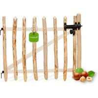 Floranica Gartentor, 90×100 cm, Haselnuss, inkl. Zubehör – braun Floranica Gartentor, 90×100 cm, Haselnuss, inkl. Zubehör – braun