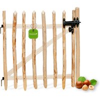 Floranica Gartentor, 115×100 cm, Haselnuss, inkl. Zubehör – braun Floranica Gartentor, 115×100 cm, Haselnuss, inkl. Zubehör – braun