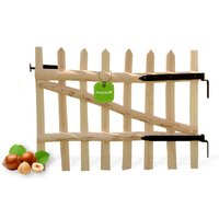 Floranica Gartentor, 80×100 cm, Haselnuss, inkl. Zubehör – braun Floranica Gartentor, 80×100 cm, Haselnuss, inkl. Zubehör – braun