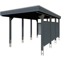 SKANHOLZ Einzelcarport »Friesland Set 11«, 314 x 555 cm (BxT), mit Rück- und Seitenwand, anthrazit – schwarz Rabatt: 11 % SKANHOLZ Einzelcarport »Friesland Set 11«, 314 x 555 cm (BxT), mit Rück- und Seitenwand, anthrazit – schwarz Rabatt: 11 %