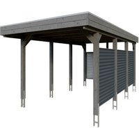 SKANHOLZ Einzelcarport »Friesland Set 11«, 314 x 555 cm (BxT), mit Rück- und Seitenwand, schiefergrau Rabatt: 11 % SKANHOLZ Einzelcarport »Friesland Set 11«, 314 x 555 cm (BxT), mit Rück- und Seitenwand, schiefergrau Rabatt: 11 %