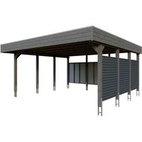 SKANHOLZ Doppelcarport »Friesland Set 13«, 557 x 555 cm (BxT), mit Rück- und Seitenwand, schiefergrau Rabatt: 11 % SKANHOLZ Doppelcarport »Friesland Set 13«, 557 x 555 cm (BxT), mit Rück- und Seitenwand, schiefergrau Rabatt: 11 %