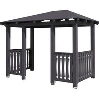 SKANHOLZ Vordach »Wismar 8«, 351 x 187 cm (BxT), nordische Fichte, schiefergrau SKANHOLZ Vordach »Wismar 8«, 351 x 187 cm (BxT), nordische Fichte, schiefergrau