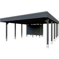 SKANHOLZ Doppelcarport »Friesland Set 14«, 557 x 708 cm (BxT), mit Abstellraum, anthrazit – schwarz Rabatt: 11 % SKANHOLZ Doppelcarport »Friesland Set 14«, 557 x 708 cm (BxT), mit Abstellraum, anthrazit – schwarz Rabatt: 11 %