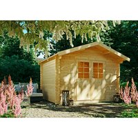 KIEHN-HOLZ Gartenhaus »44-002«, BxT: 300×230 cm, unbehandelte Fichte – beige KIEHN-HOLZ Gartenhaus »44-002«, BxT: 300×230 cm, unbehandelte Fichte – beige